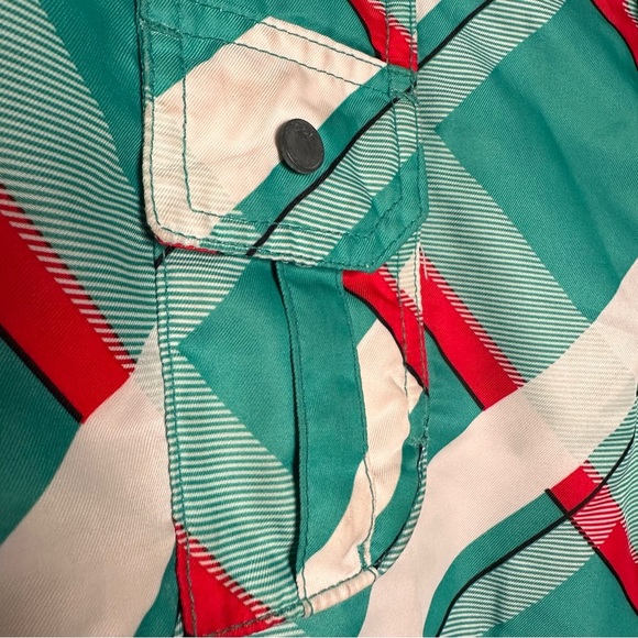 Orage | Green and Orange Plaid Ski Snowboard Pants Size Medium - Picture 9 of 16